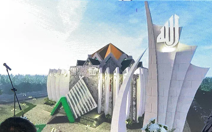 Gubernur Sultra Resmikan Pembangunan Masjid Agung, Kantor Bupati dan DPRD Mubar