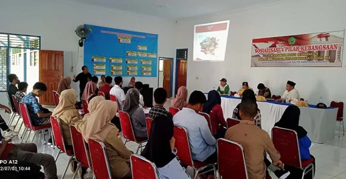 21 Pelajar di Konawe Ikut Sosialisasi Empat Pilar Kebangsaan