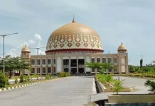 Pemda Muna Tetapkan Titik Salat Iduladha di Masjid Al Munajat Meski Plafonnya Rusak Masjid Raya Al Markas Al Islam Al Munajat Kota Raha