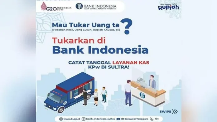 BI Sultra Buka Layanan Penukaran Uang, Ini Lokasi dan Jadwalnya