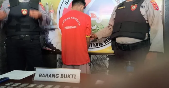 Pengedar Narkoba di Kendari Ditangkap, Polisi Amankan 22,63 Gram Sabu