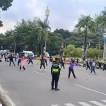 Ditlantas Polda Sultra Gelar Car Free Day di Sekitar Tugu Eks MTQ Ditlantas Polda Sultra Gelar Car Free Day di Sekitar Tugu Eks MTQ