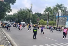 Ditlantas Polda Sultra Gelar Car Free Day di Sekitar Tugu Eks MTQ Ditlantas Polda Sultra Gelar Car Free Day di Sekitar Tugu Eks MTQ