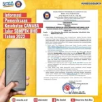 Ini Jadwal Pemeriksaan Kesehatan untuk Lulusan SBMPTN UHO 2022 Ini Jadwal Pemeriksaan Kesehatan untuk Lulusan SBMPTN UHO 2022