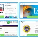 Gradasi Biru Simpel Keluarga Harmonis Photo Collage