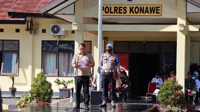 Pemkab Konawe dan Polres Gelar Apel Siaga Penanganan Bencana