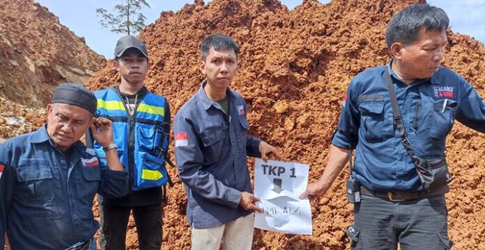 Tim Operasi Gabungan Menghentikan Kegiatan Tambang Nikel Ilegal di Konawe Utara