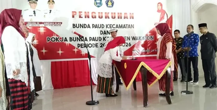 Bunda PAUD Tingkat Kecamatan di Wakatobi Dikukuhkan