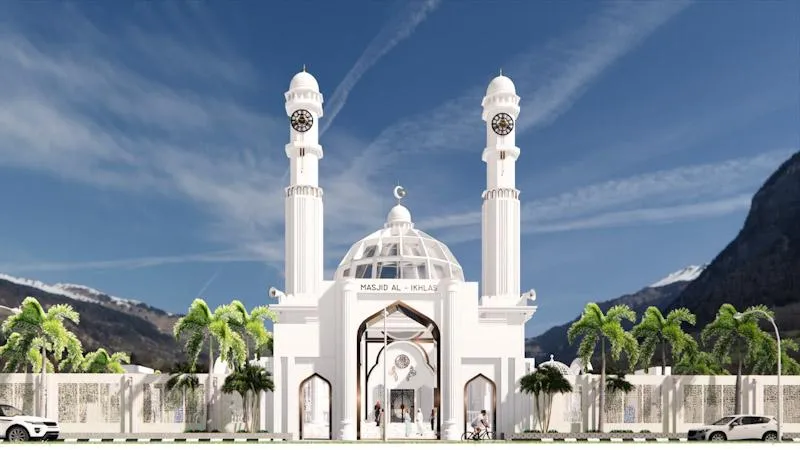 Masyarakat Tanggobu Lambuya Bersama PT BJKI Bangun Masjid Tahan Gempa