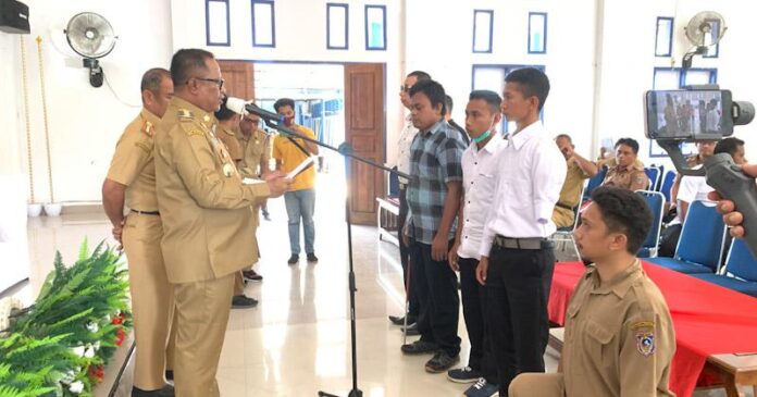 Pj Bupati Mubar Resmi Lantik Pengurus NPC, Ini Tugasnya