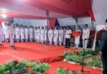 Pj Bupati Mubar Kukuhkan 79 Anggota Paskibraka Pj Bupati Mubar Kukuhkan 79 Anggota Paskibraka