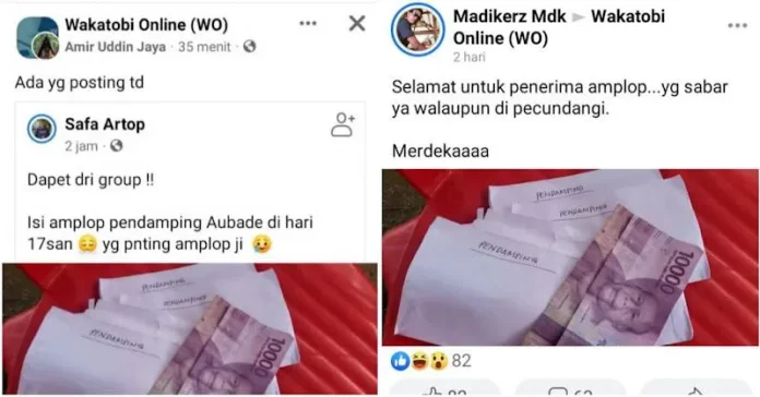 Reward Anggota Aubade Upacara HUT RI di Wakatobi Hanya Rp20 Ribu, Ini Penjelasan Koordinator