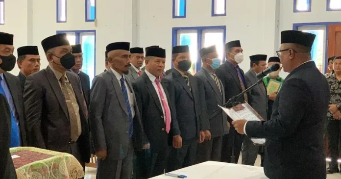 Pj Bupati Mubar Lantik 29 Pejabat Eselon II, Ini Nama-namanya