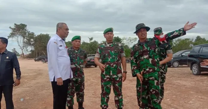 Kasdam XIV Hasanuddin Tinjau Pembangunan Fisik TMMD di Buteng