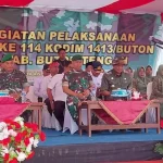 Kasdam XIV Hasanuddin Pimpin Langsung Penutupan TMMD ke-114 di Buteng Kasdam XIV Hasanuddin Pimpin Langsung Penutupan TMMD ke-114 di Buteng