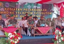 Kasdam XIV Hasanuddin Pimpin Langsung Penutupan TMMD ke-114 di Buteng Kasdam XIV Hasanuddin Pimpin Langsung Penutupan TMMD ke-114 di Buteng
