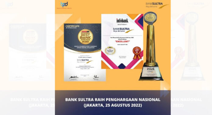 Bank Sultra Sabet Dua Penghargaan Nasional Tahun 2022