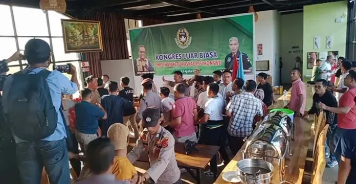 ricuhu KLB Askab PSSI Konawe Berakhir Ricuh, PSSI Provinsi Ambil Alih