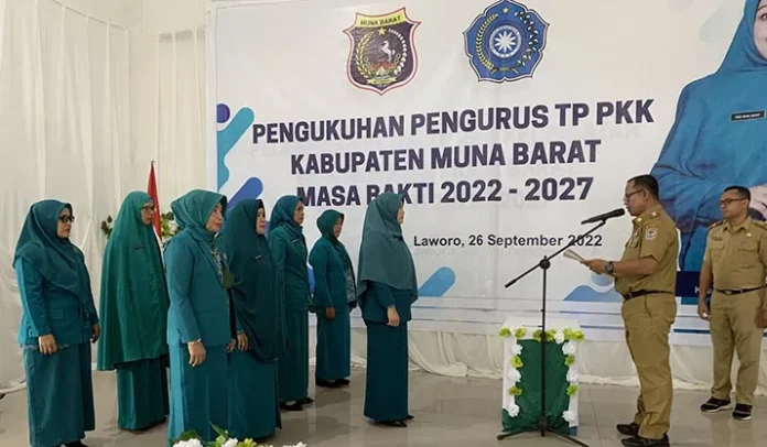 TP PKK Kabupaten dan Kecamatan di Mubar Resmi Dikukuhkan