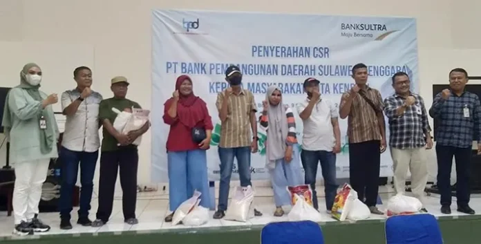 IMG20220909172525 Bank Sultra Salurkan CSR Sembako pada 100 Penyapu Jalan di Kendari