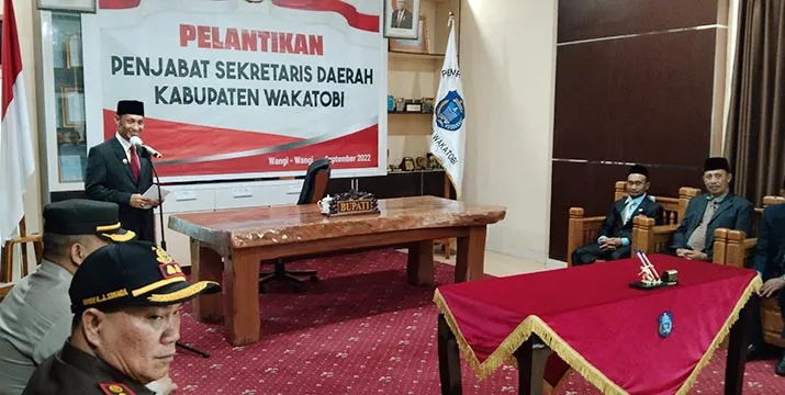 Kadis PUPR Wakatobi Dilantik Jadi Pj Sekda