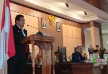 Realilsasi Dana PEN Muna Tahap Satu Belum Capai 20 Persen Bupati Muna LM Rusman Emba