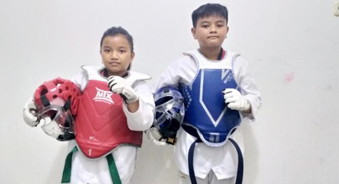 Naufal dan Naura, Atlet Cilik yang Juara di Kejurprov Taekwondo 2022