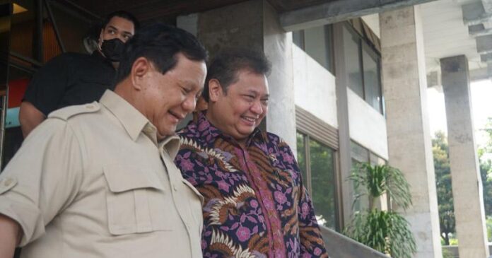 Menko Airlangga Bertemu Menhan Prabowo, Bahas Ketahanan Nasional dan Kemandirian Pangan