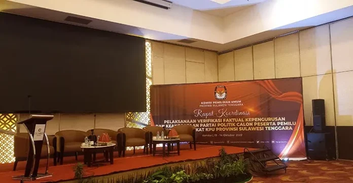 KPU Sultra Matangkan Persiapan Jelang Verifikasi Faktual Parpol