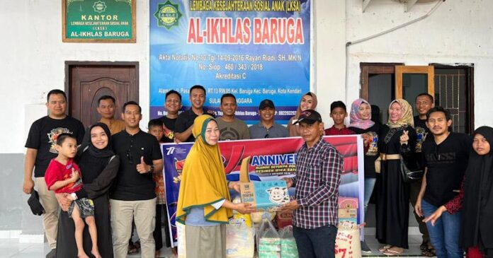 Wira Satria Wicaksana 47 Polda Gelar Bakti Sosial di Panti Asuhan Al Ikhlas Kendari