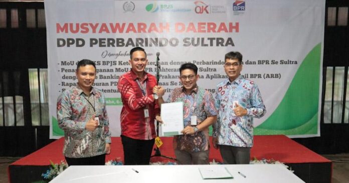 DPD Perbarindo Sultra Lindungi Debitur UMKM dengan BP Jamsostek