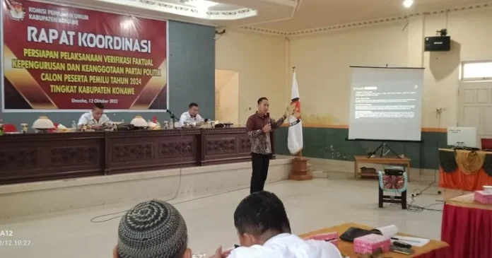 PSX_2398 KPU Konawe Gelar Rakor Verifikasi Faktual Pengurus dan Anggota Parpol