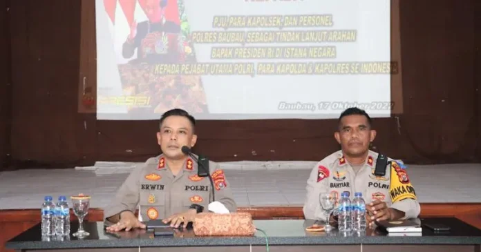 Kapolres Baubau Minta Anggotanya Hilangkan Gaya Hidup Mewah