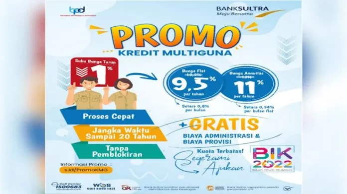 Bank Sultra Turunkan Bunga Kredit Multiguna di Bulan Inklusi Keuangan 2022