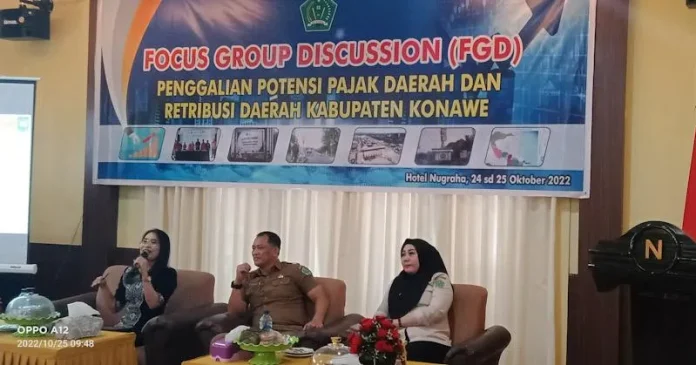 Optimalkan PAD, Bapenda Konawe Gelar FGD Penggalian Potensi Pajak dan Retribusi Daerah
