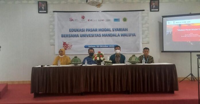 UMW Kendari Gandeng BEI Sultra Lakukan Kegiatan Edukasi Pasar Modal Syariah