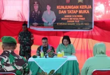 Kunker di Koramil Tikep Mubar, Dandim 1416/Muna Ingatkan Anggotanya Keluarga yang Utama Kunker di Koramil Tikep Mubar, Dandim 1416/Muna Ingatkan Anggotanya Keluarga yang Utama