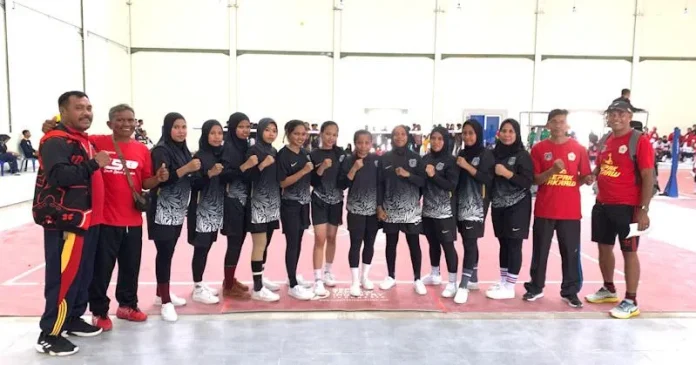 Laga Perdana, Sepak Takraw Putri Mubar Tundukkan Konsel 2-0 di Porprov Sultra 2022