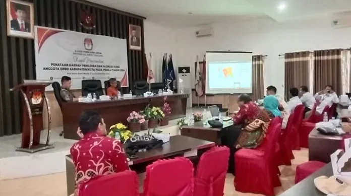 KPU Sultra Gelar Rakor Penataan Dapil dan Alokasi Kursi Pemilu 2024
