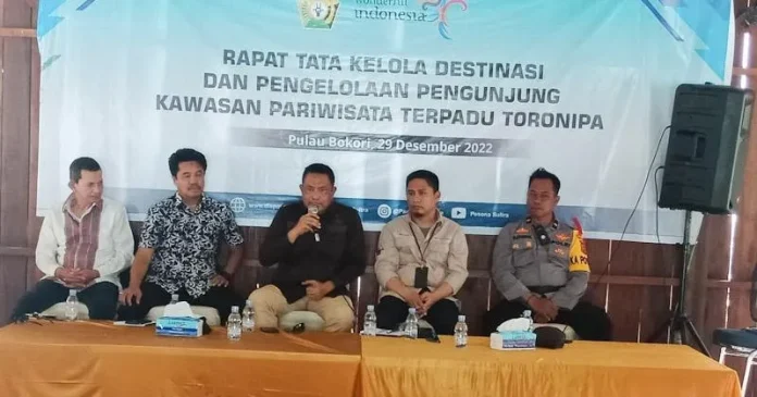Jelang Tahun Baru, Dispar Sultra Gelar Rapat Terpadu di Pulau Bokori