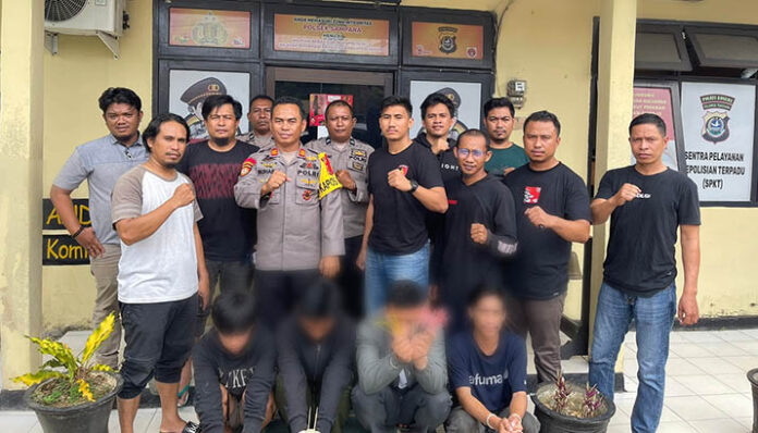 Polres Konawe Berhasil Amankan Empat Pelaku Pembusuran di Morosi