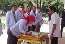 Titin Saranani Harap Ada Pembangunan UGD di Markas PMI Konawe Titin Saranani Harap Ada Pembangunan UGD di Markas PMI Konawe