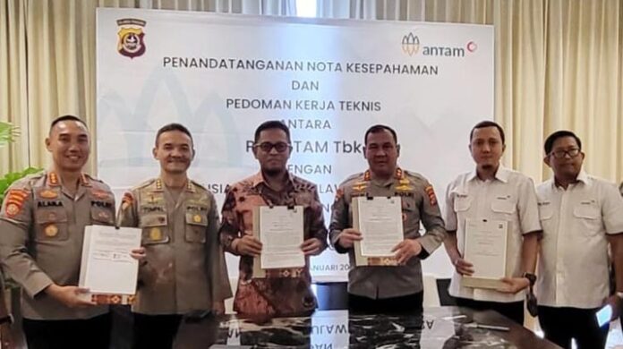 Perkuat Pengamanan Objek Vital Nasional, ANTAM Gandeng Polda Sultra