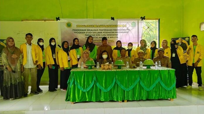 Mahasiswa Sarjana Kesmas UMW Kendari Ikut PBL 2 di 5 Desa di Kecamatan Kapoiala