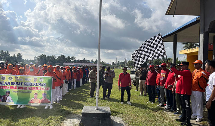 Pj Bupati Mubar Sebut Jalan Sehat Kerukunan Ajang Silaturahmi Antarumat Beragama