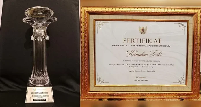 Bupati Konawe Terima Penghargaan Desa Cantik Terbaik 2022