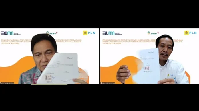 perjanjianpln PLN Siap Pasok Listrik 150 MVA di Pabrik Smelter Feronikel Antam Kolut