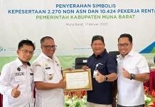 Pemkab Mubar Sabet Penghargaan dari BPJS Ketenagakerjaan Pemkab Mubar Sabet Penghargaan dari BPJS Ketenagakerjaan