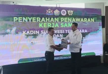 Kadin Sultra Dorong Pengusaha untuk Ekspor Produk Lokal Kamar Dagang dan Industri Indonesia (Kadin) Sulawesi Tenggara (Sultra) menggelar sosialisasi prosedur ekspor komoditas pertanian pada Sabtu (11/2/2023) di salah satu hotel di Kendari. (Foto : Ismu/zonasultra.id)