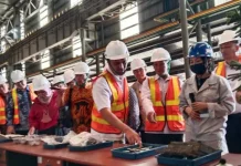 Kementerian PPN Tinjau Pabrik Smelter di Morosi Konawe